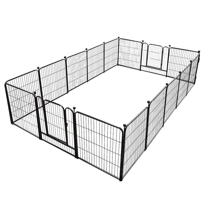 Toocapro Dog Playpen 16 Panels Outdoor Pet Play Pen Big Dog Exercise Play Pen for Large Medium Small Dogs Reviews Wayfair